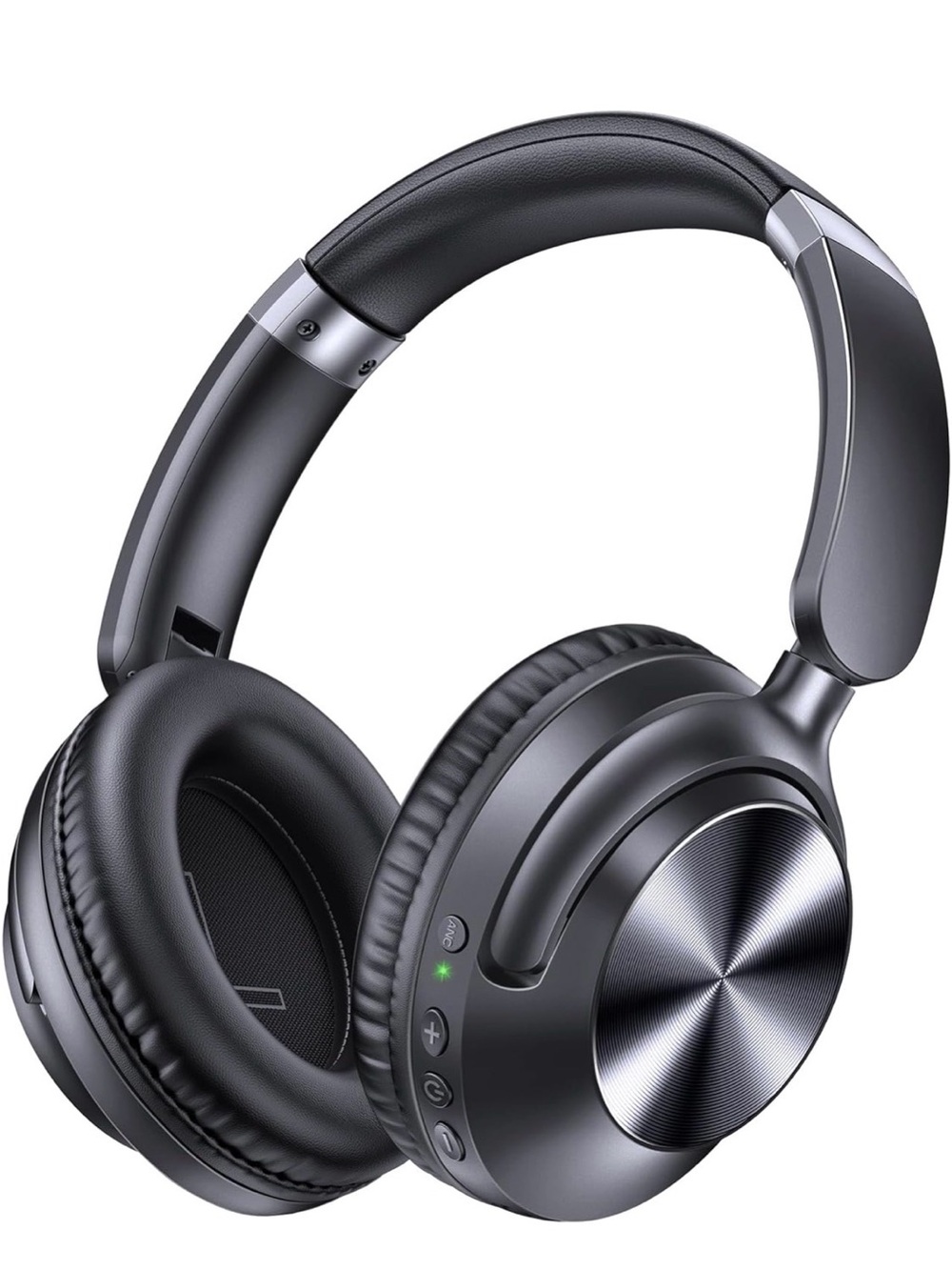 NIB TAGRY Hybrid Noise Cancelling Headphones,100 Hr Play,Wireless,Comfort,Black